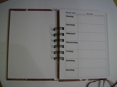 Kalender von innen